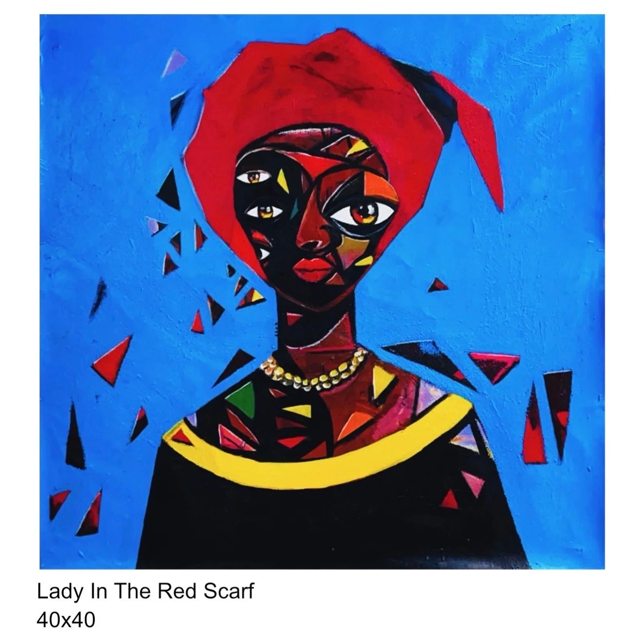 Lady in The Red Scarf