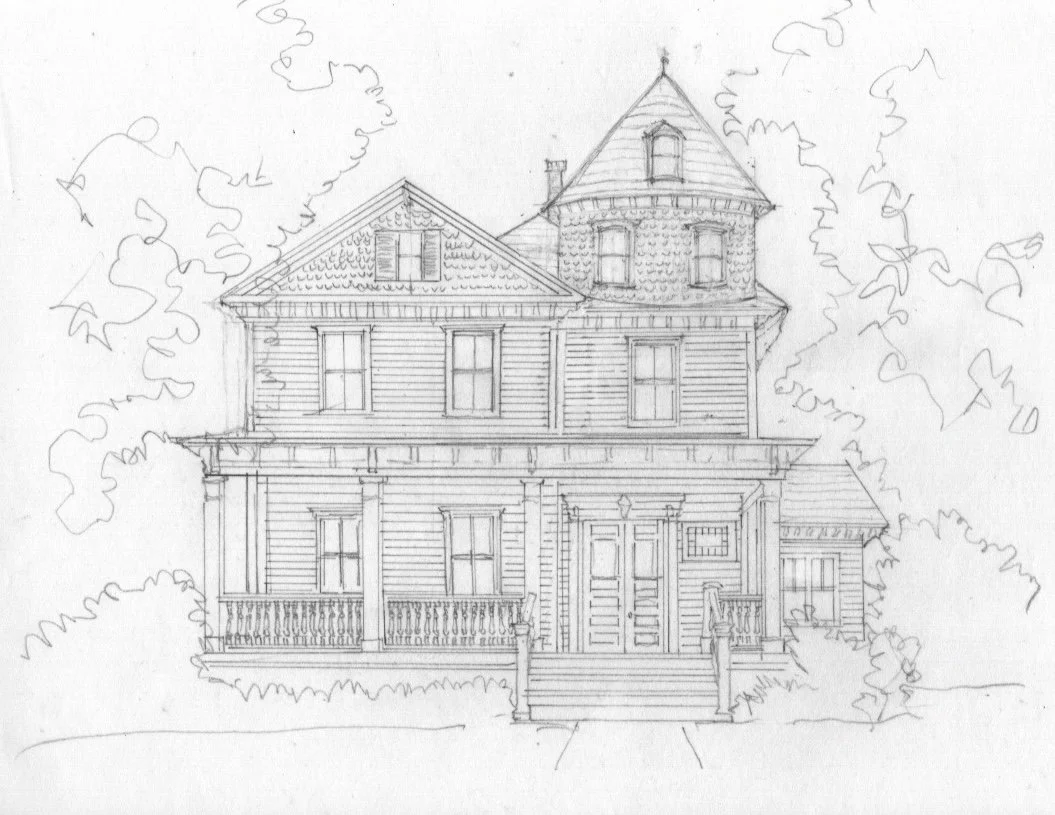 Concept Drawing - Ext. Kranz House w/ Cupola