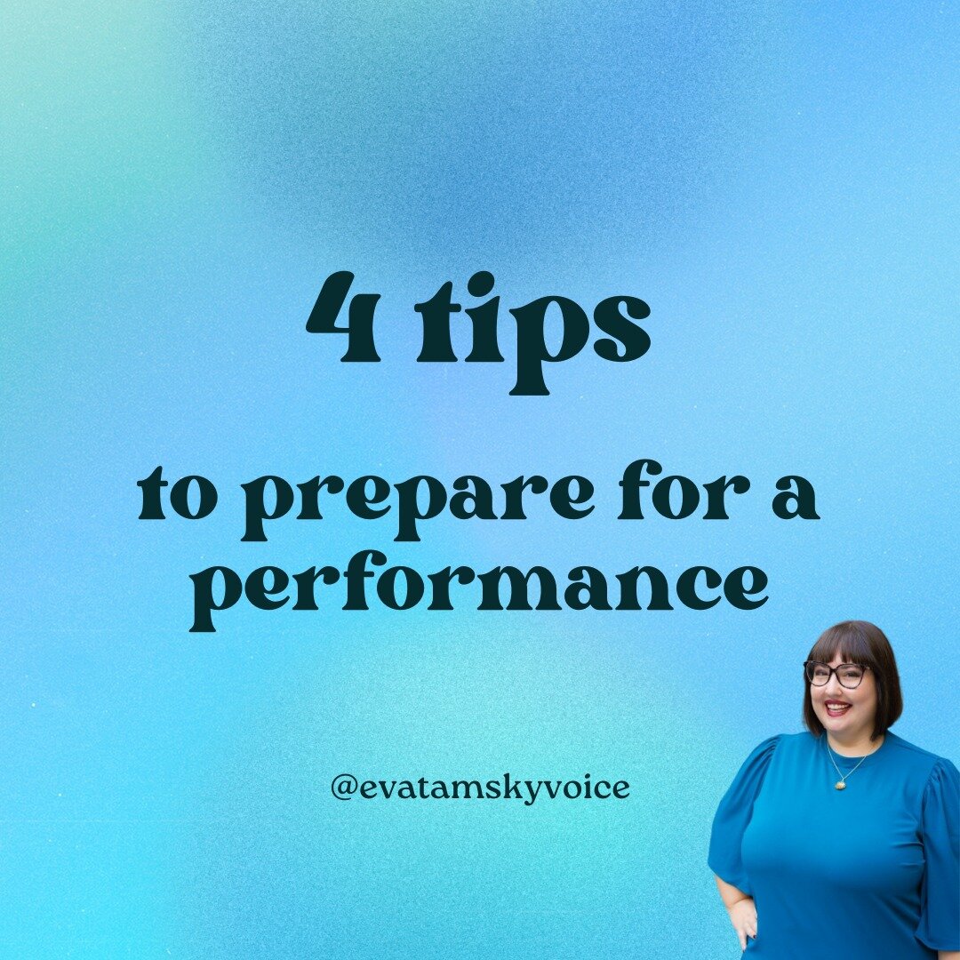 As we get closer to our Broadway Baby Showcase, I've had a lot more discussions with students about how to be ready for a performance. This doesn't include the nitty gritty of picking the right songs, learning them, polishing them, creating a charact