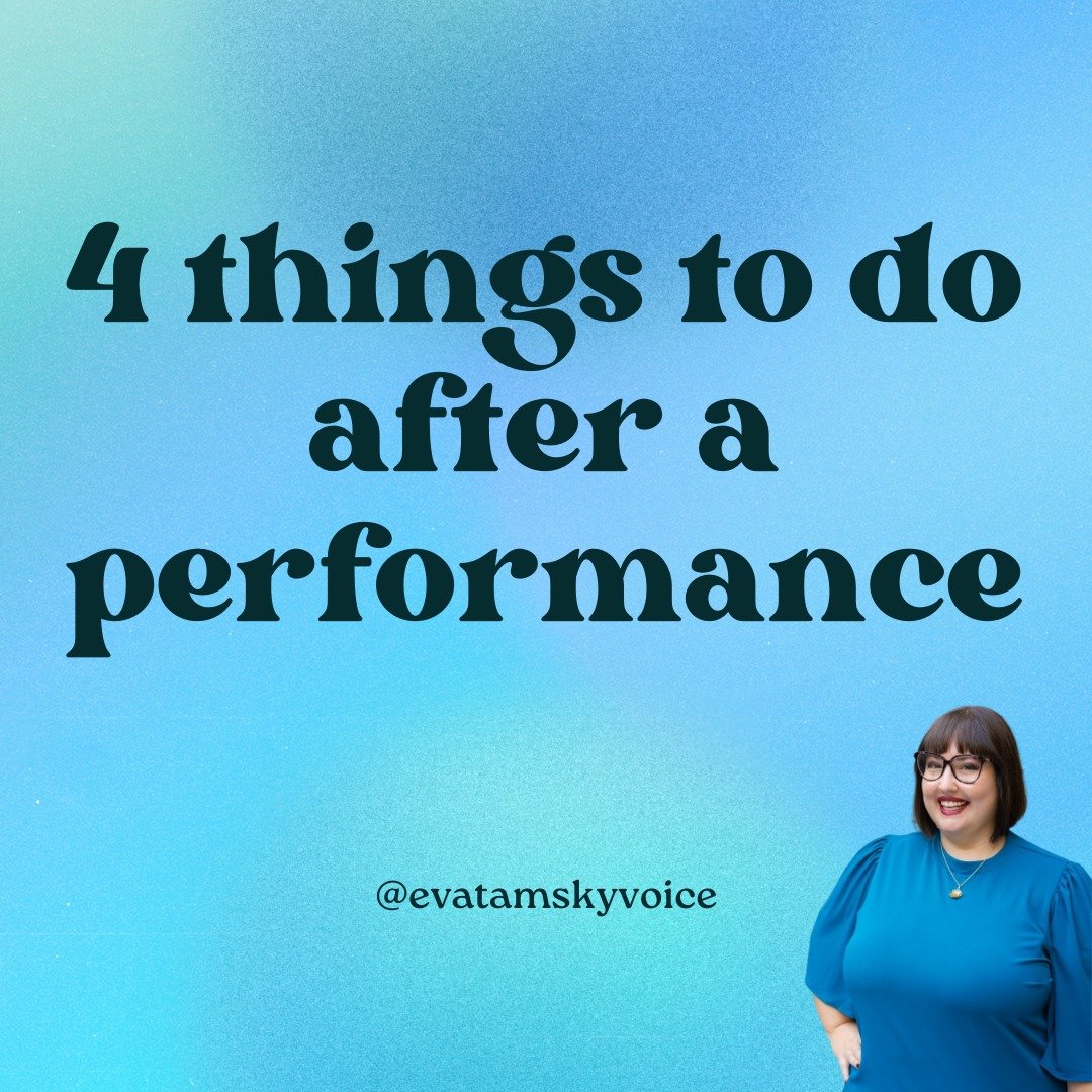 After our showcase last weekend, I got to thinking. We talk a lot about getting ready for a performance, but what happens after? We spend so much time preparing and then in one afternoon, it's done! NOW WHAT? Sometimes you have to dive right into pre