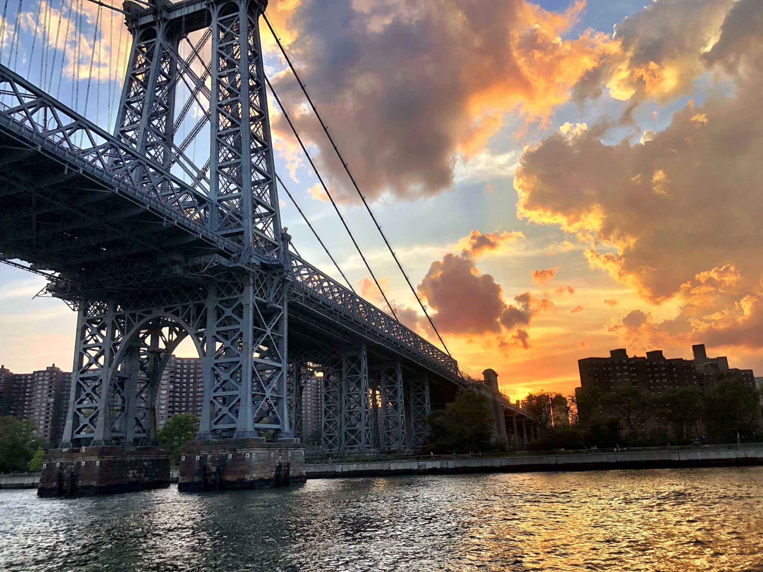 Queensborough Bridge at sunset- NYC