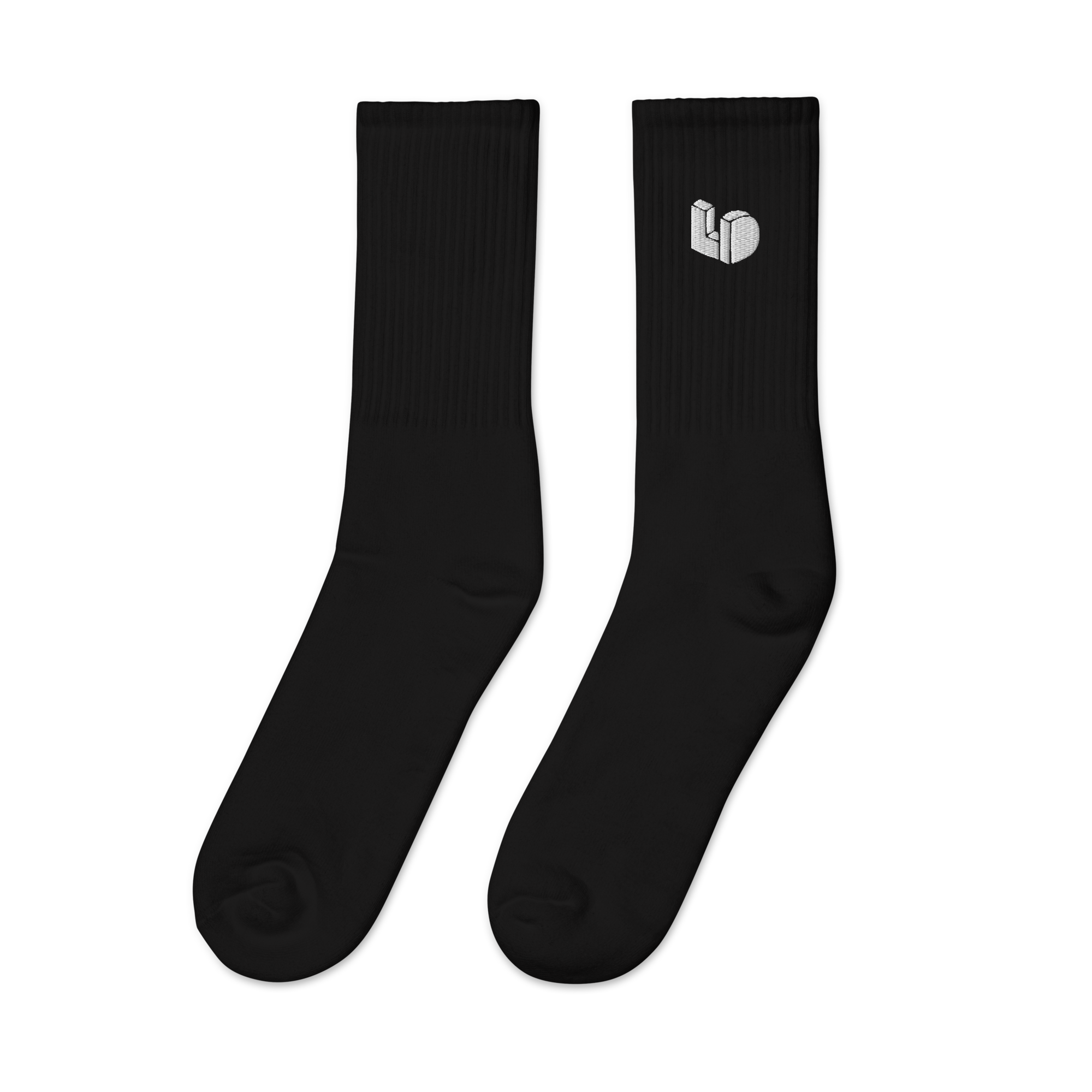 embroidered-crew-socks-black-left-6597610e404f4.png