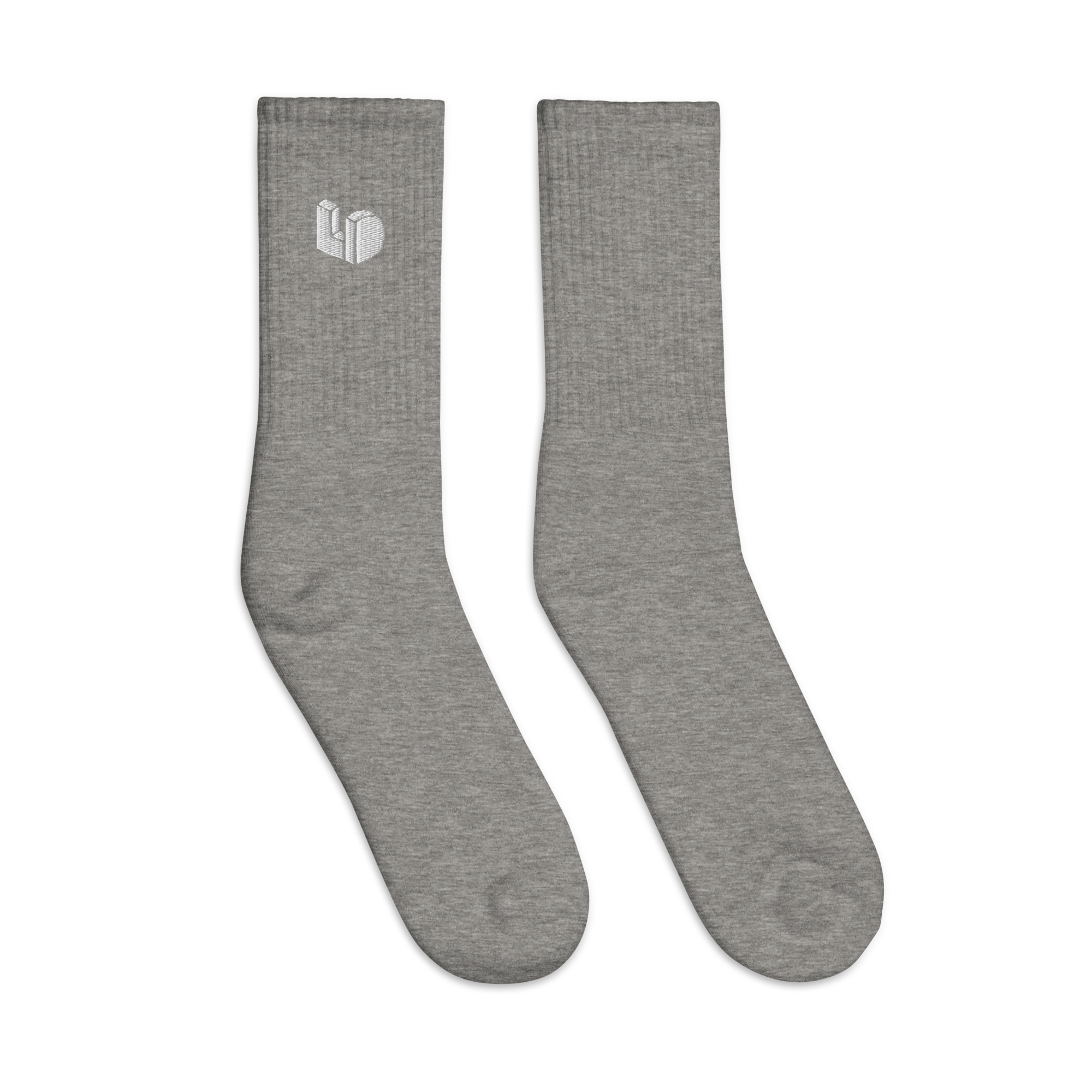embroidered-crew-socks-heather-grey-right-6597610e40984.png