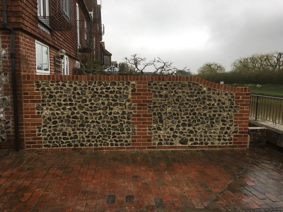 Brick Garden Walls & Flint Work — H&S Brickwork and Landscapes