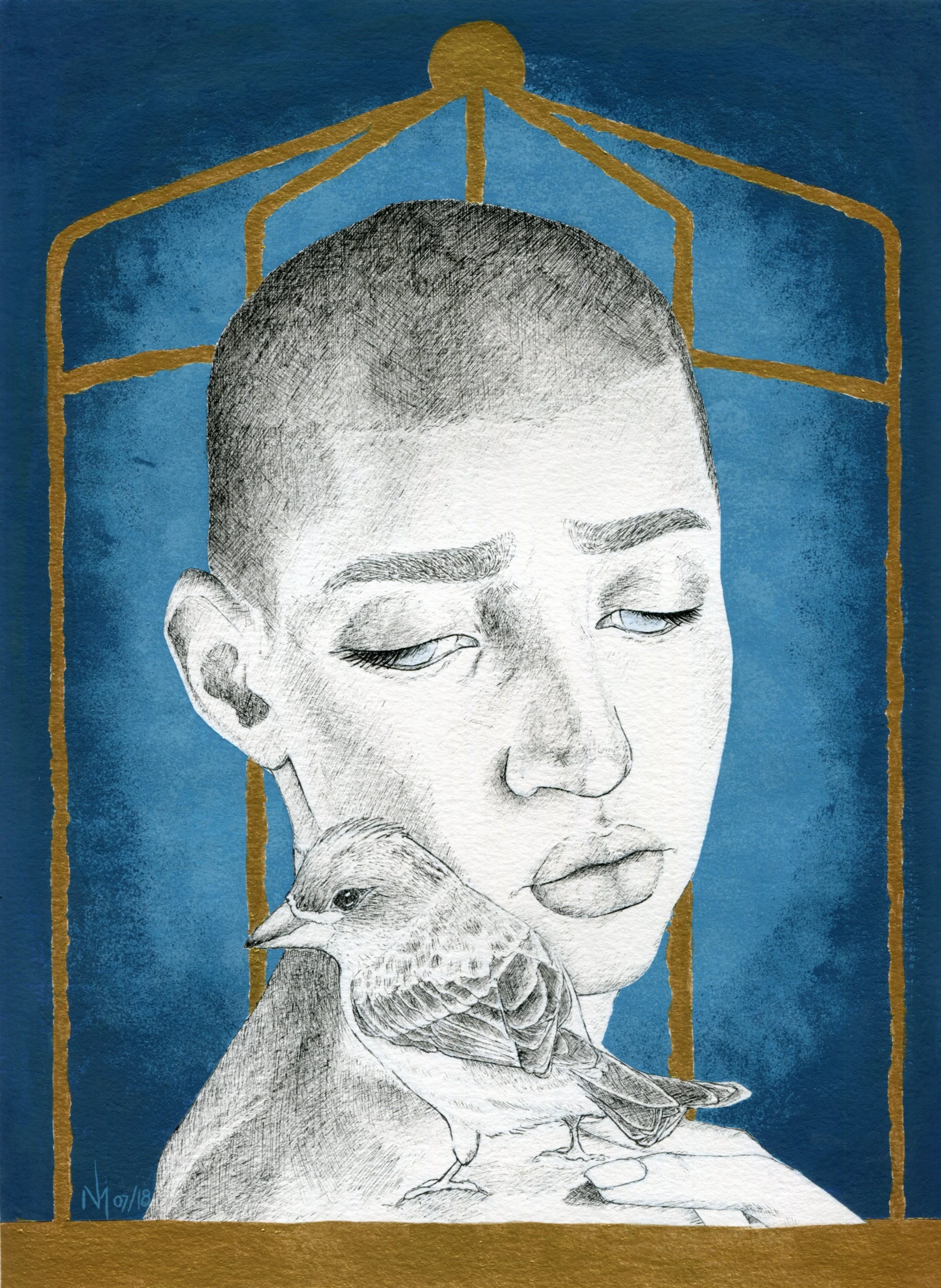 AshleighWilliams_Silent Song _2018_MixedMedia_9x12in - Ashleigh Williams.jpg