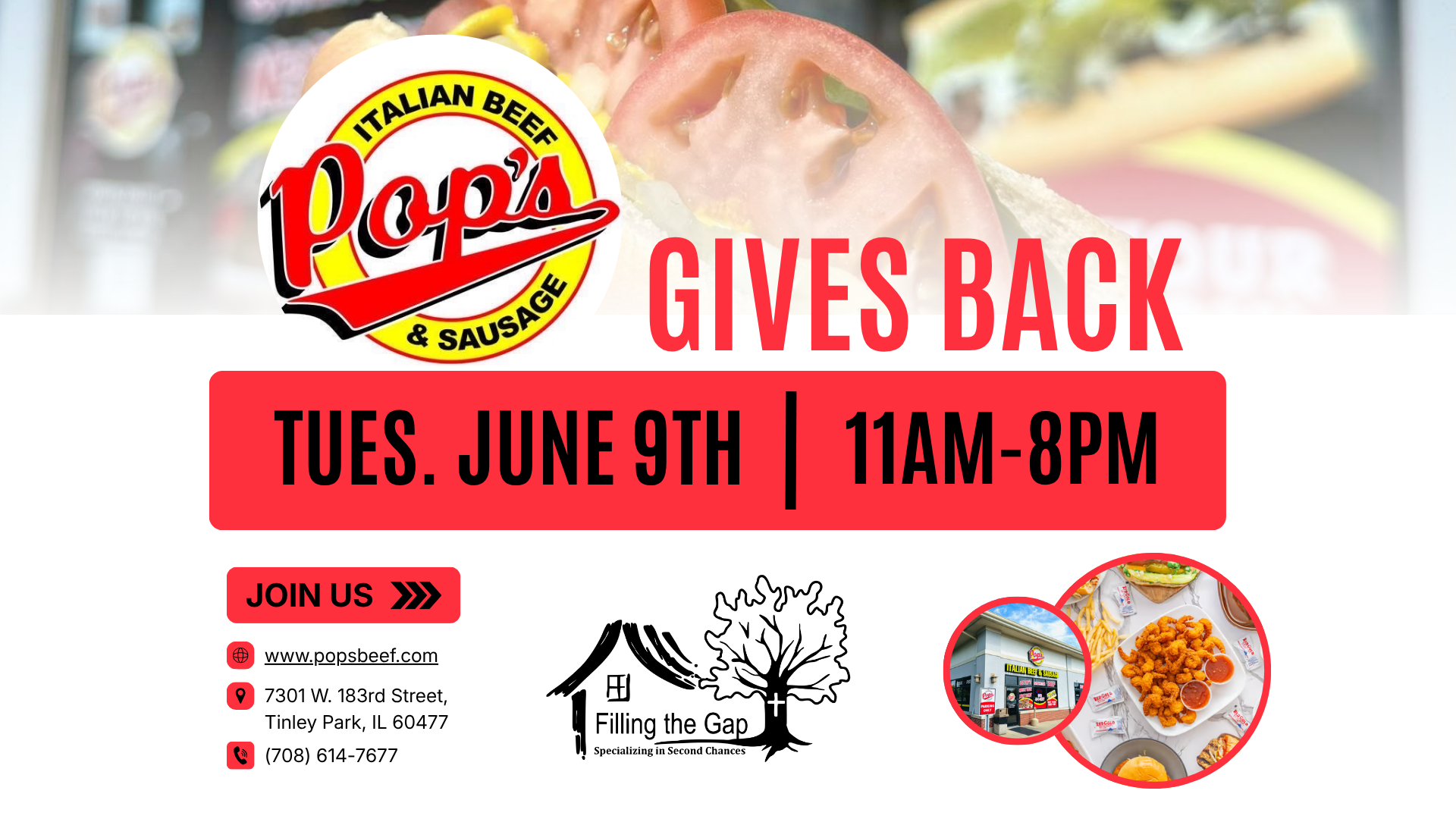 Pop's Italian Beef & Sausage Fundraiser