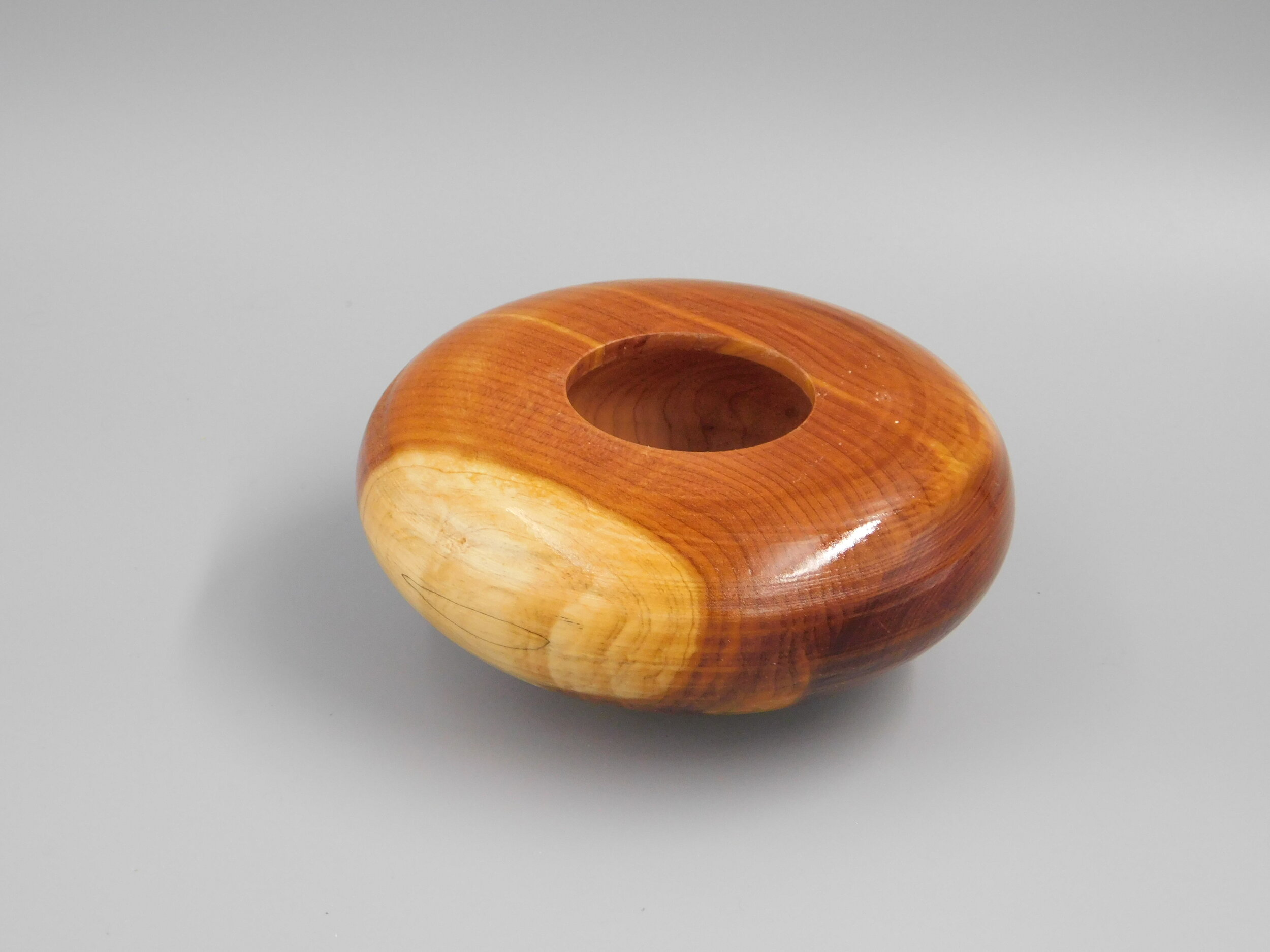 Cedar Bowl with Maple Foot