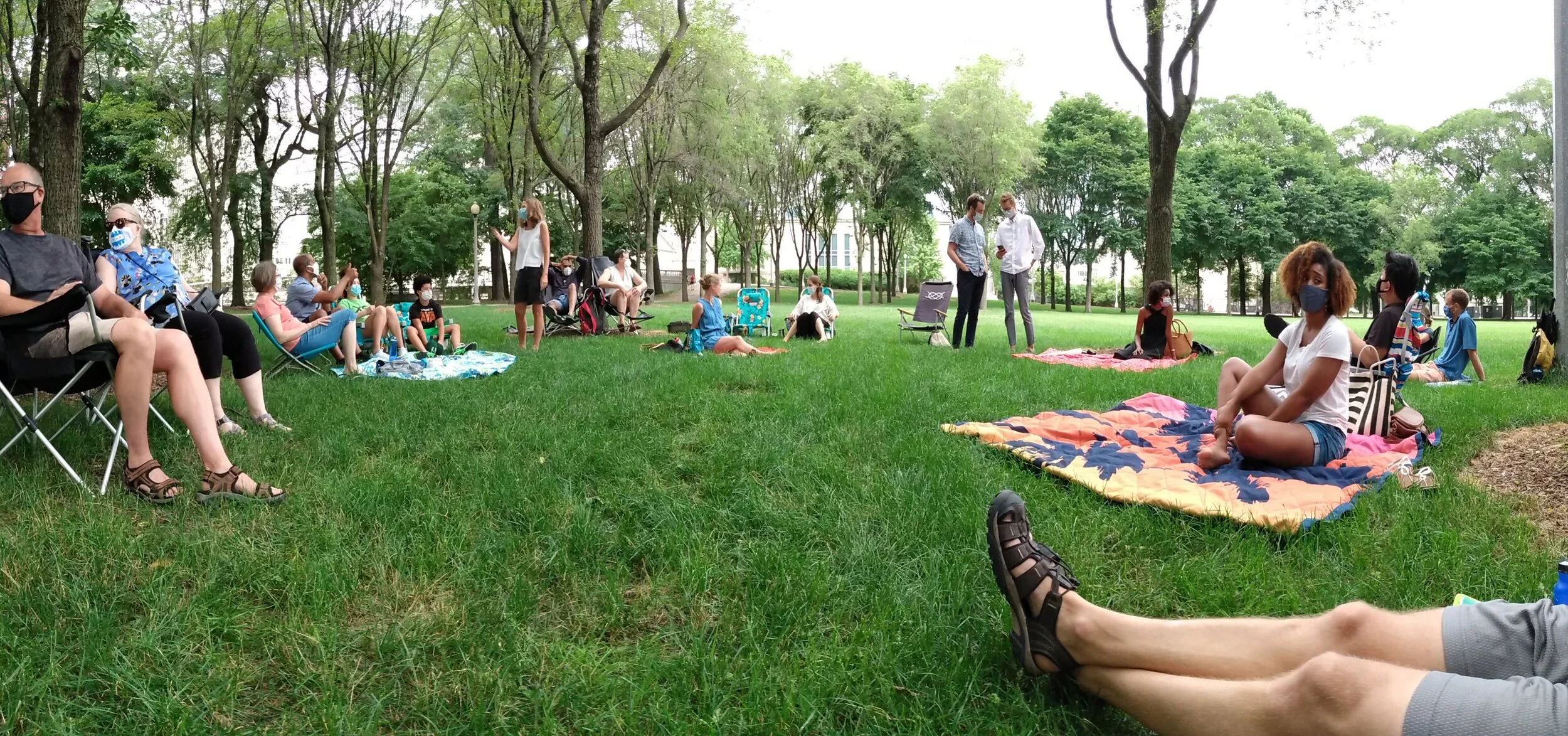 Outside Sunday Service