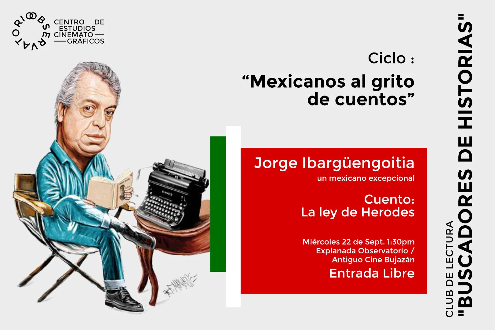 Club de Lectura: Jorge Ibargüengoitia  