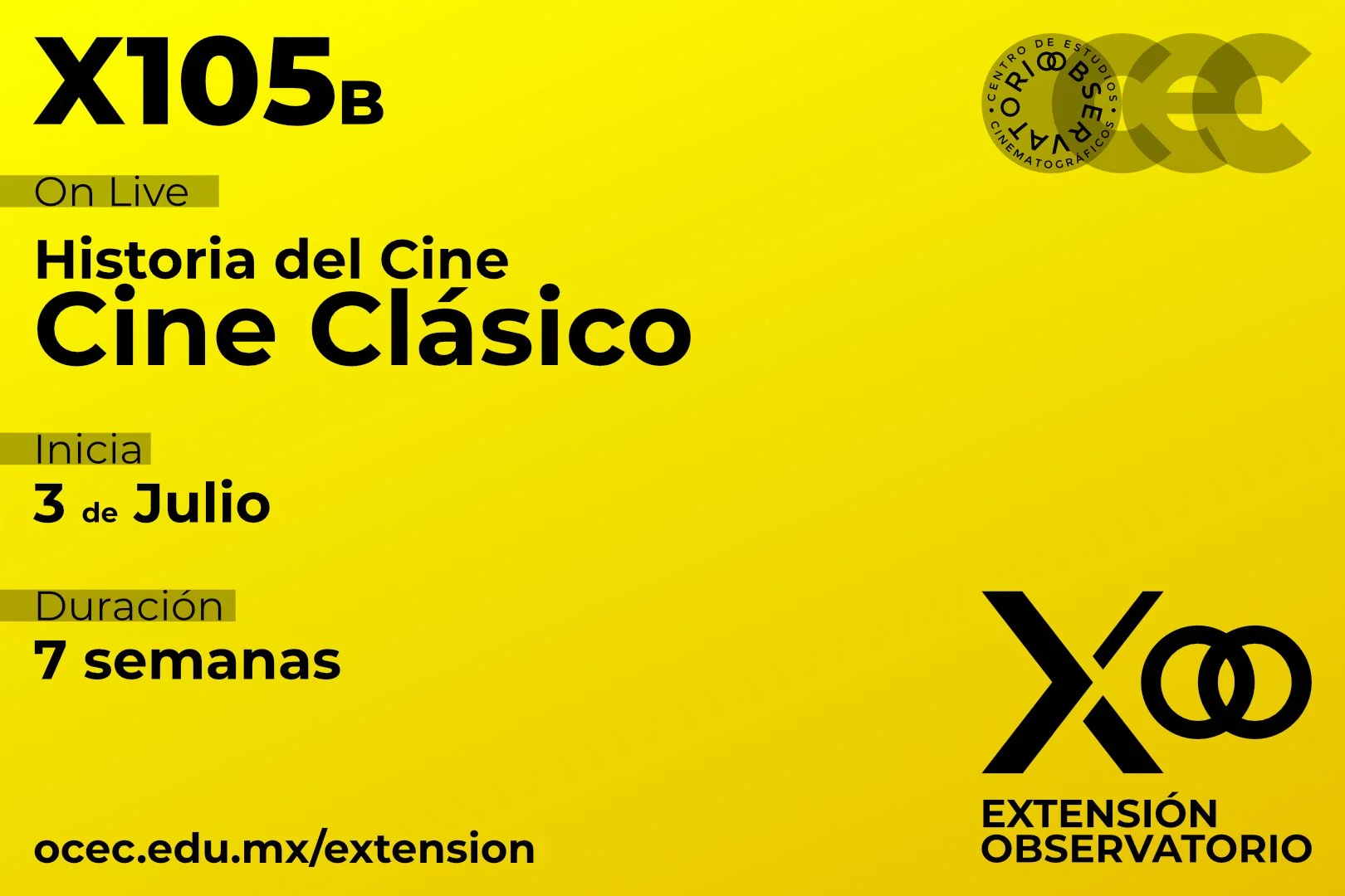 X105 - Historia del Cine: Cine Clásico