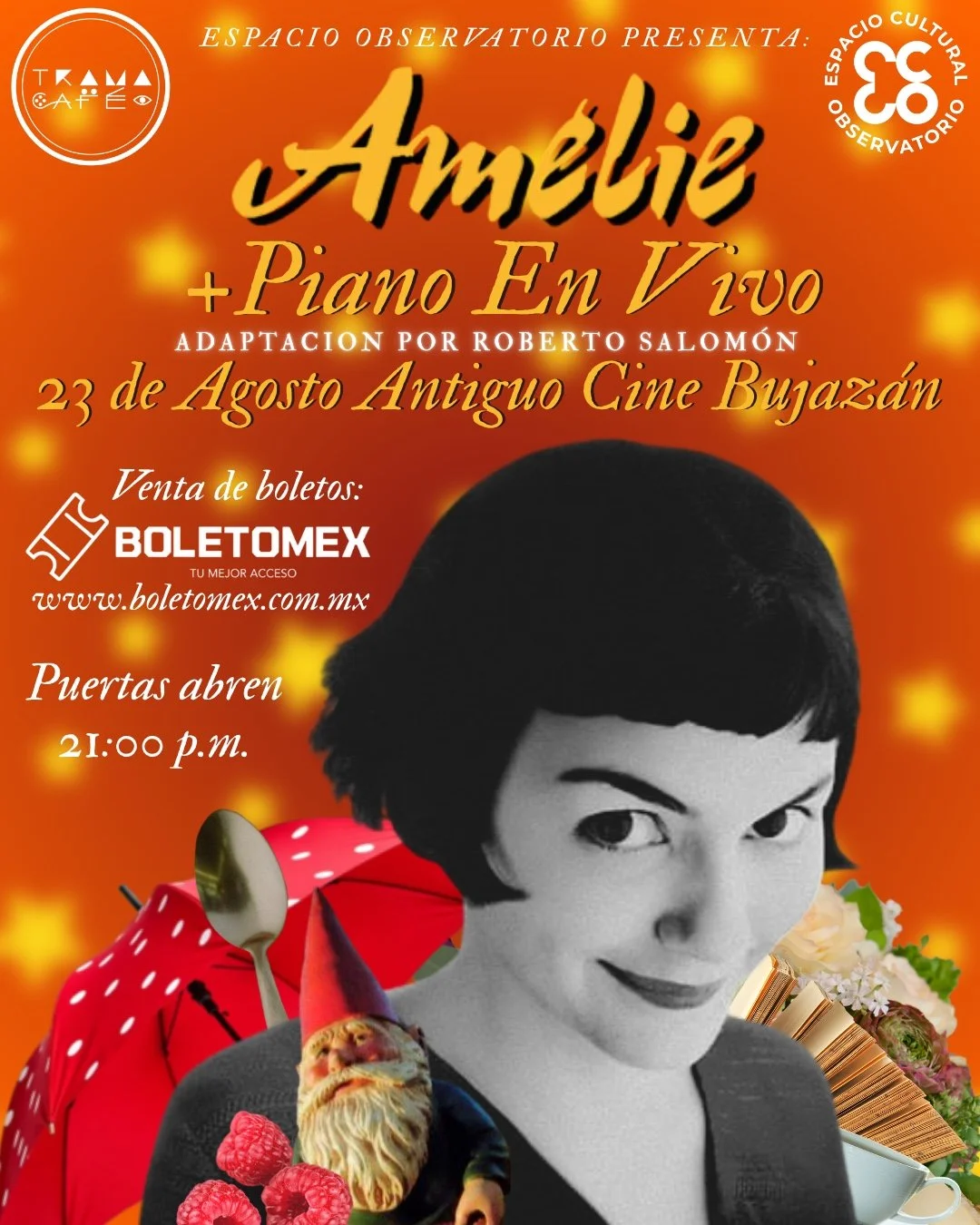 Amélie + Piano en vivo