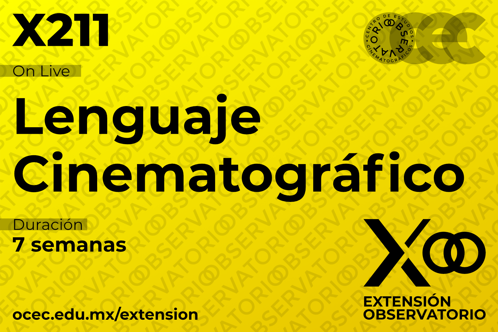 X211 - Lenguaje Cinematográfico