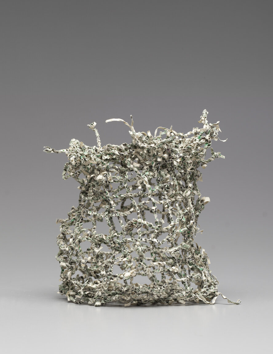 Shredded Money String Plaited Basket