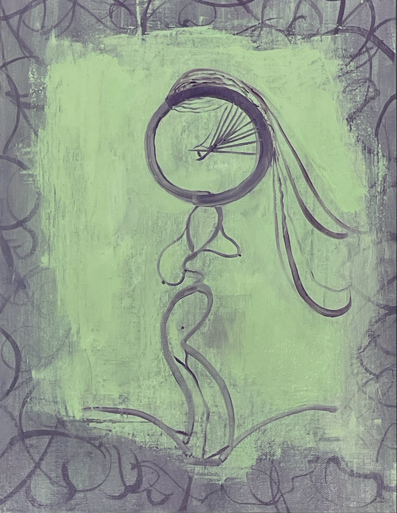 Standing Green Figure