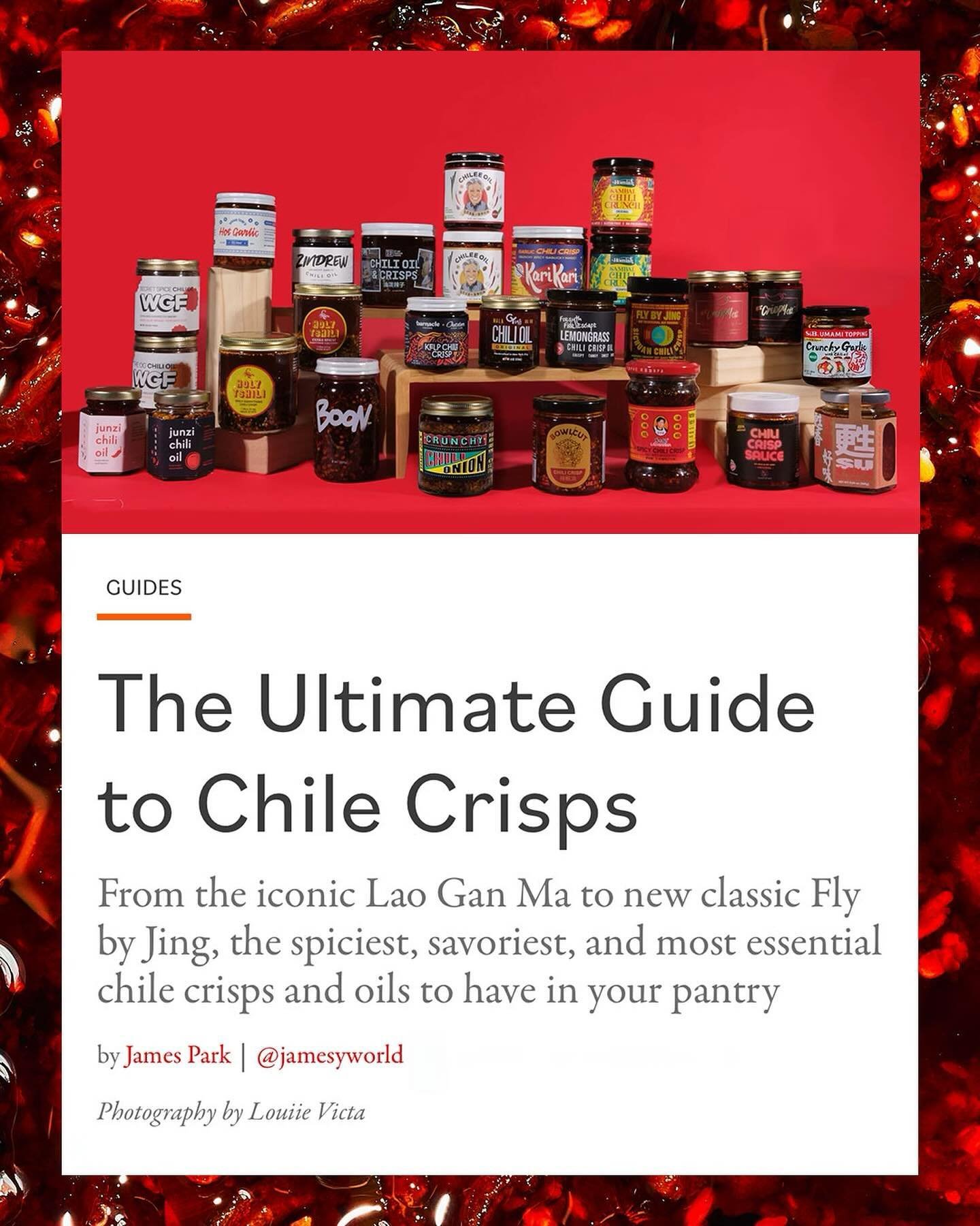 MY ULTIMATE GUIDE TO CHILI CRISPS❤️&zwj;🔥⁣
⁣
As&nbsp;a self-proclaimed chile crisp hype man&nbsp;who even wrote an entire cookbook about chili crisp, I discover new, creative chile crisp brands almost daily.⁣
⁣
What draws me so much about this magic