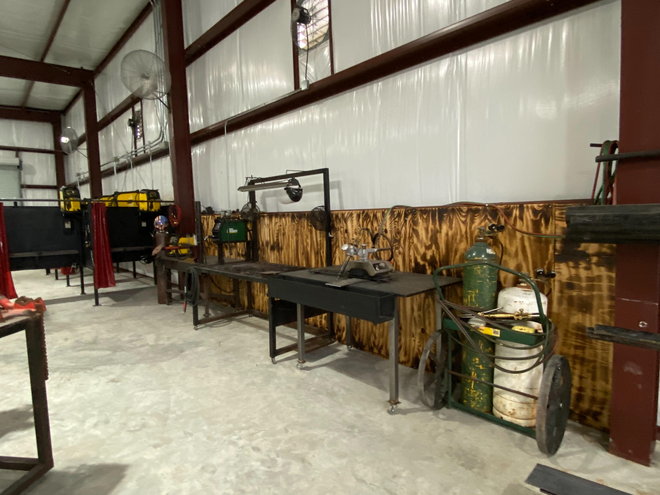    Welding shop and available equipment. 