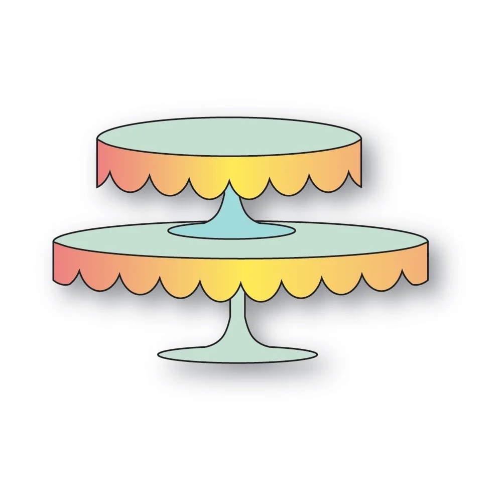 Poppystamps - Scalloped Dessert Stands craft die