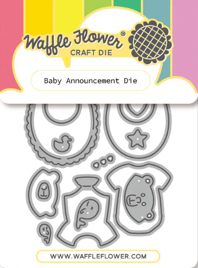 Waffle Flower Crafts - Baby Anouncement Die