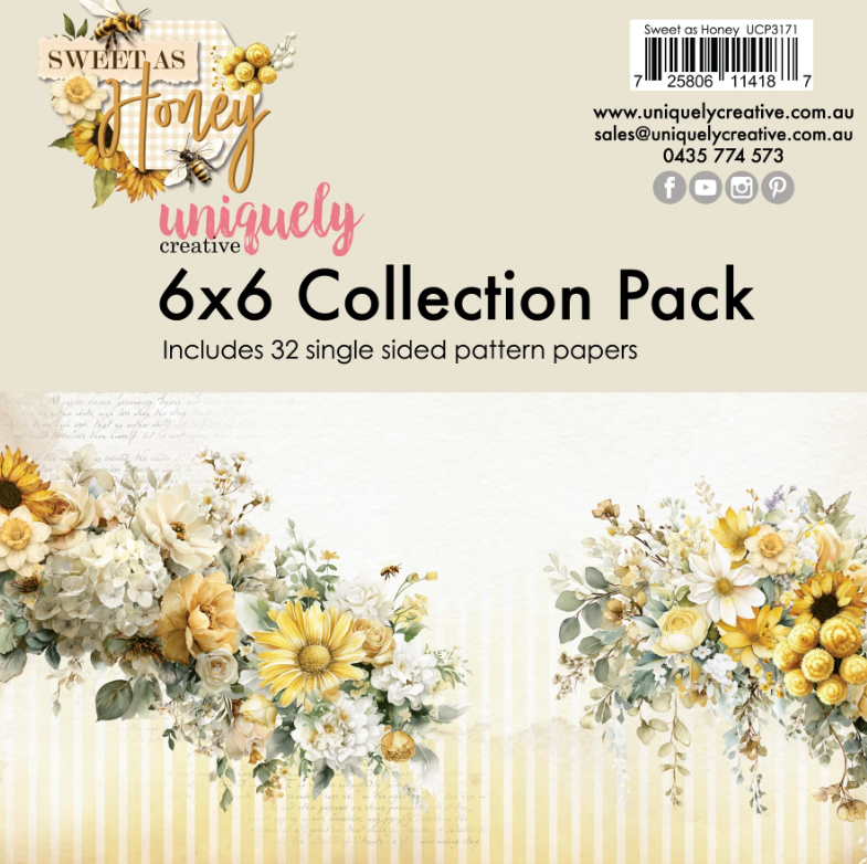Uniquely Creative Sweet as Honey 6 x 6 Paper Collection Pack