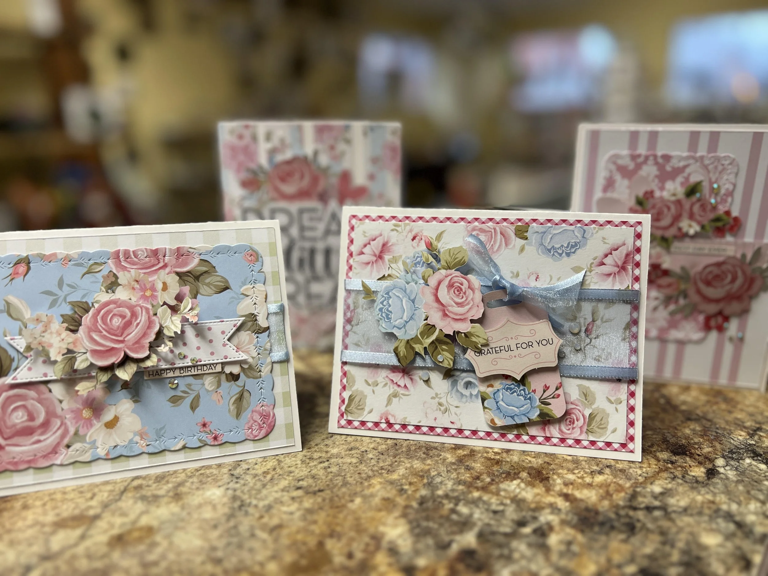 Patchwork Roses Cards