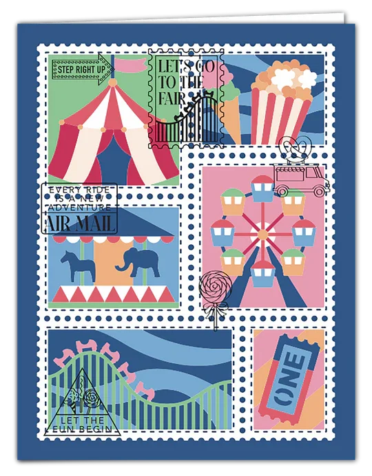 ldrs-fairground-postage-collage-4-x-6-stamps #2.webp