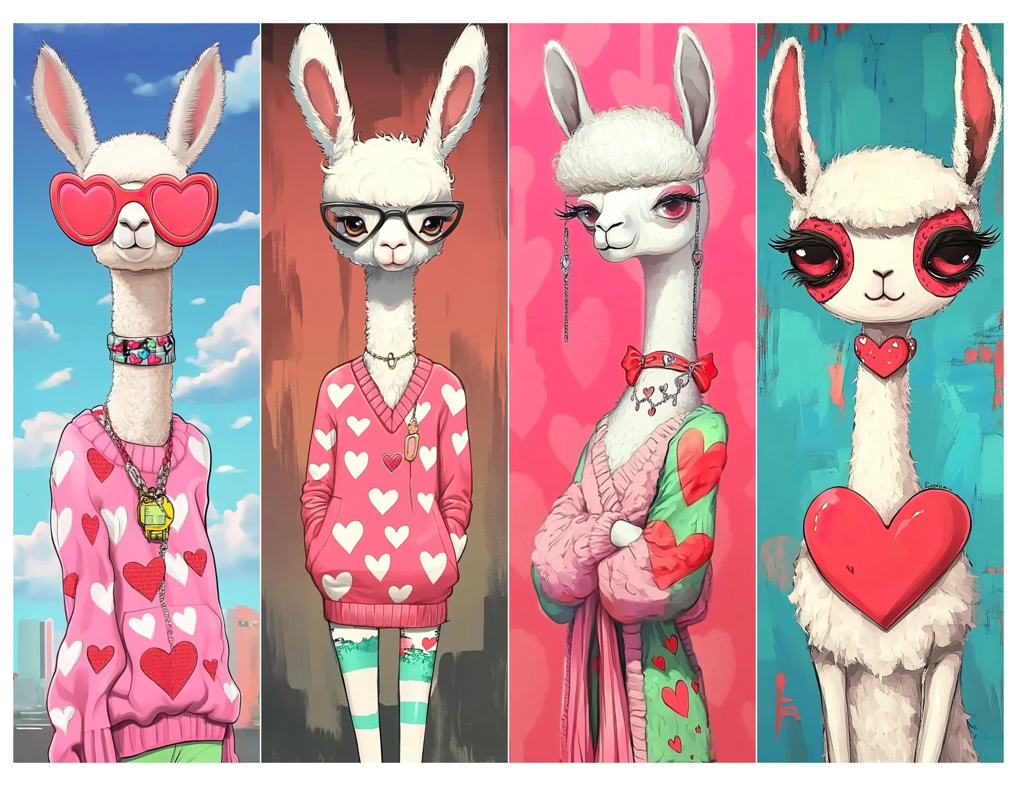 Simply Stated Design-Llama Love Bookmark Page