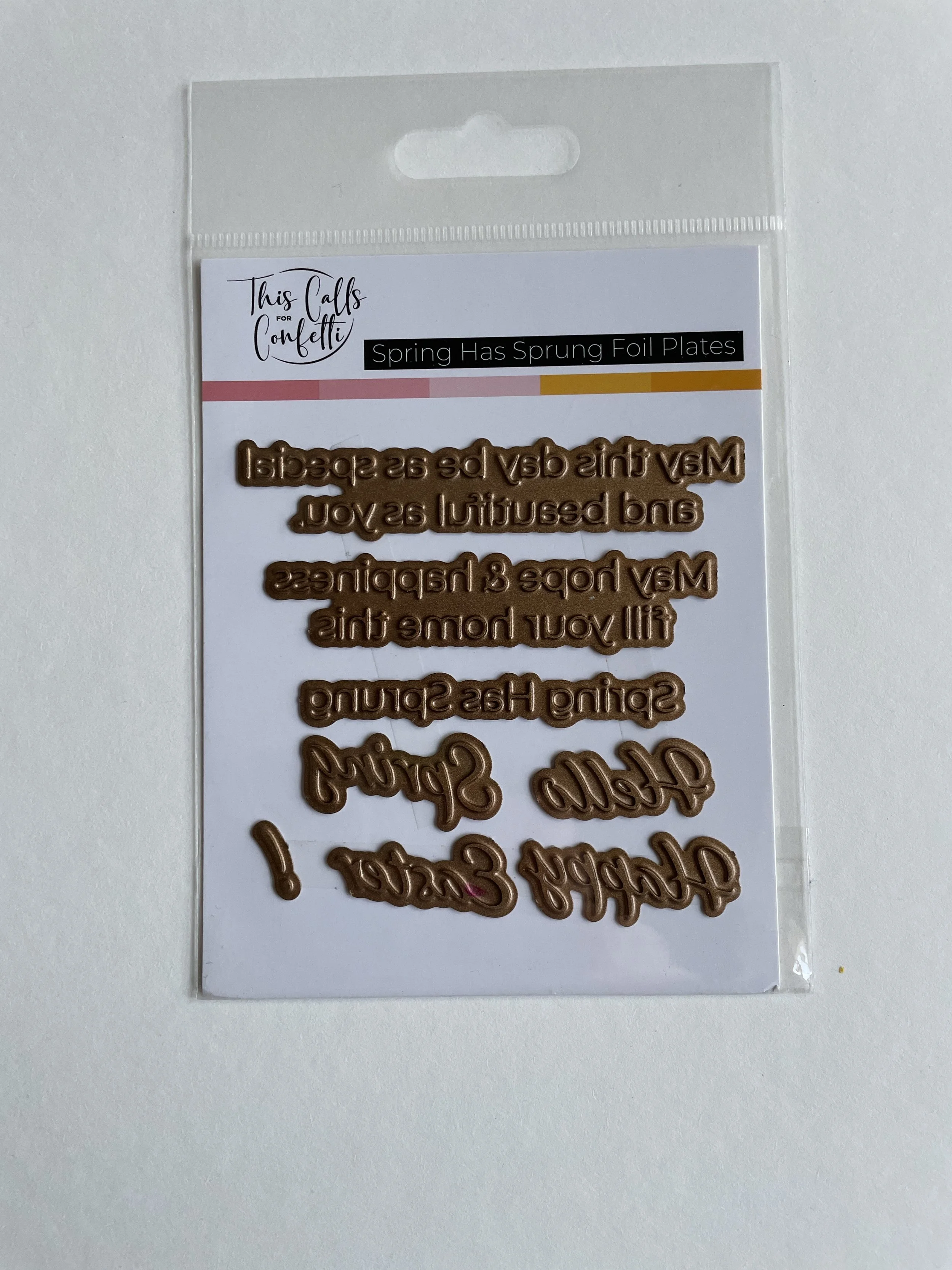 This Calls for Confetti Spring Has Sprung Foil Plate