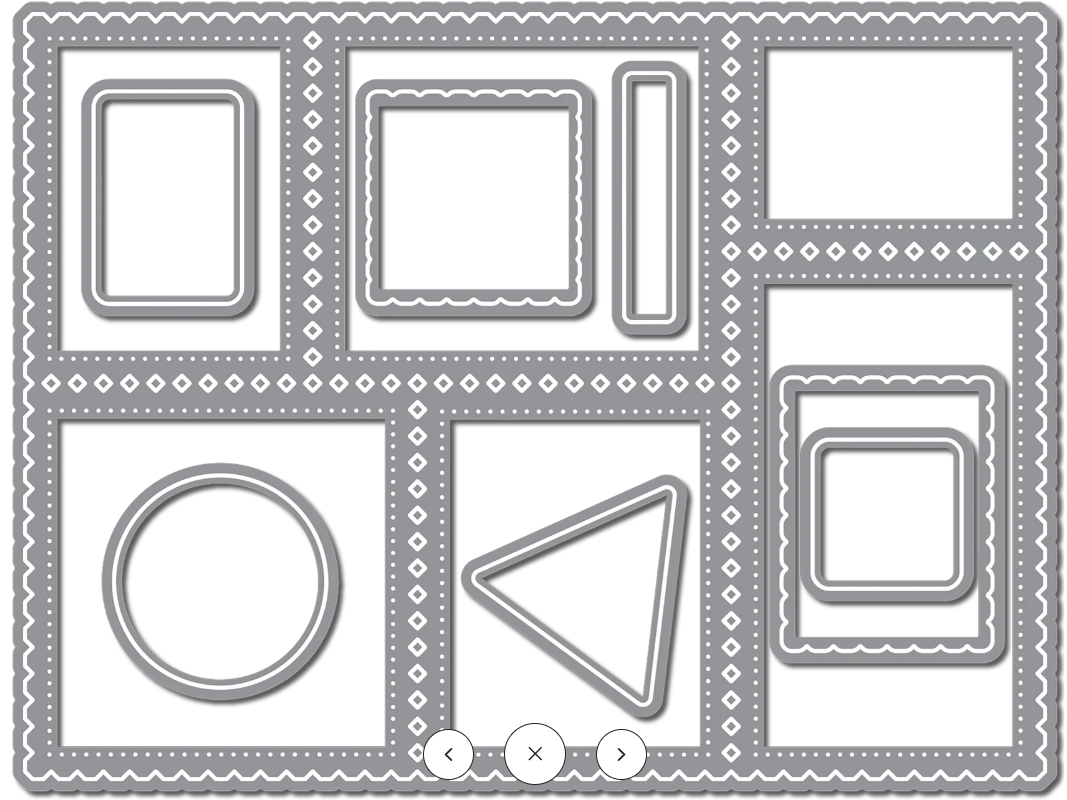 LDRS - Diamond Postage Collage Dies