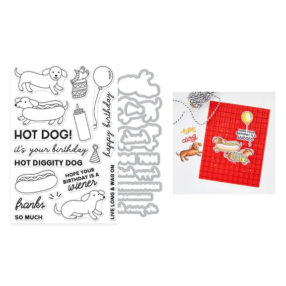Hero Arts - Hot Dog Stamp & Die Cuts