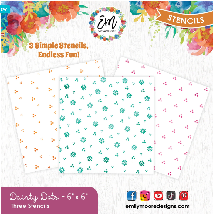 Emily Moore Designs - Dainty Dot Stencils