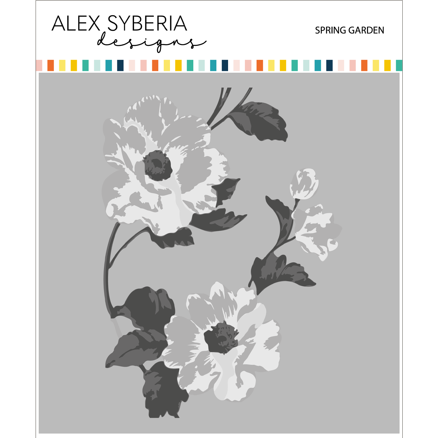 Spring Garden Layering Stencil Set (4pcs), Alex Syberia Designs — paper & i