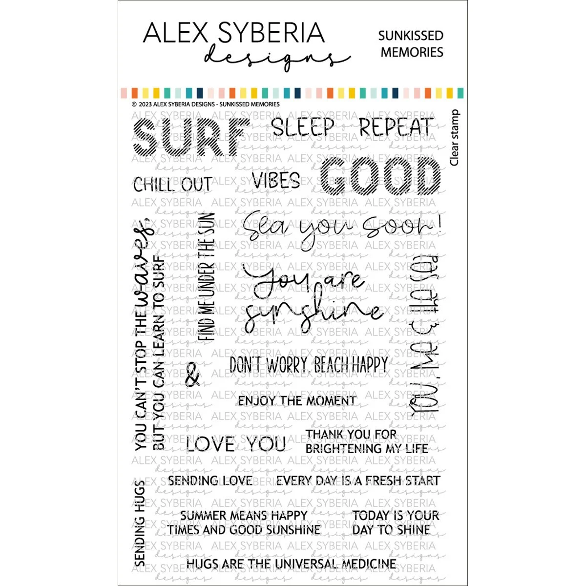 Sunkissed Memories Stamp Set Alex Syberia Designs — paper & i