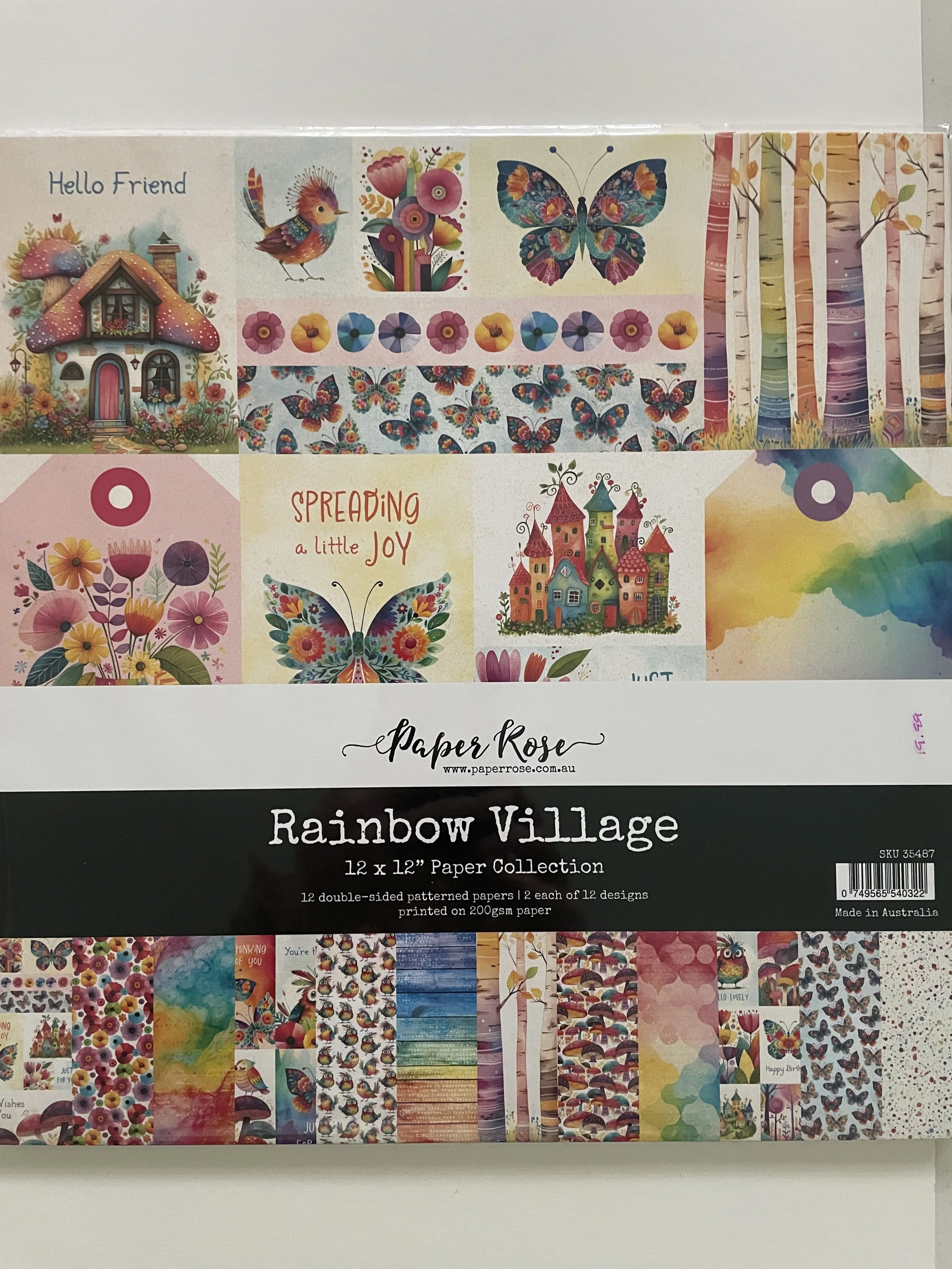 Paper Rose Studio Rainbow Village 12x12 Paper Pack