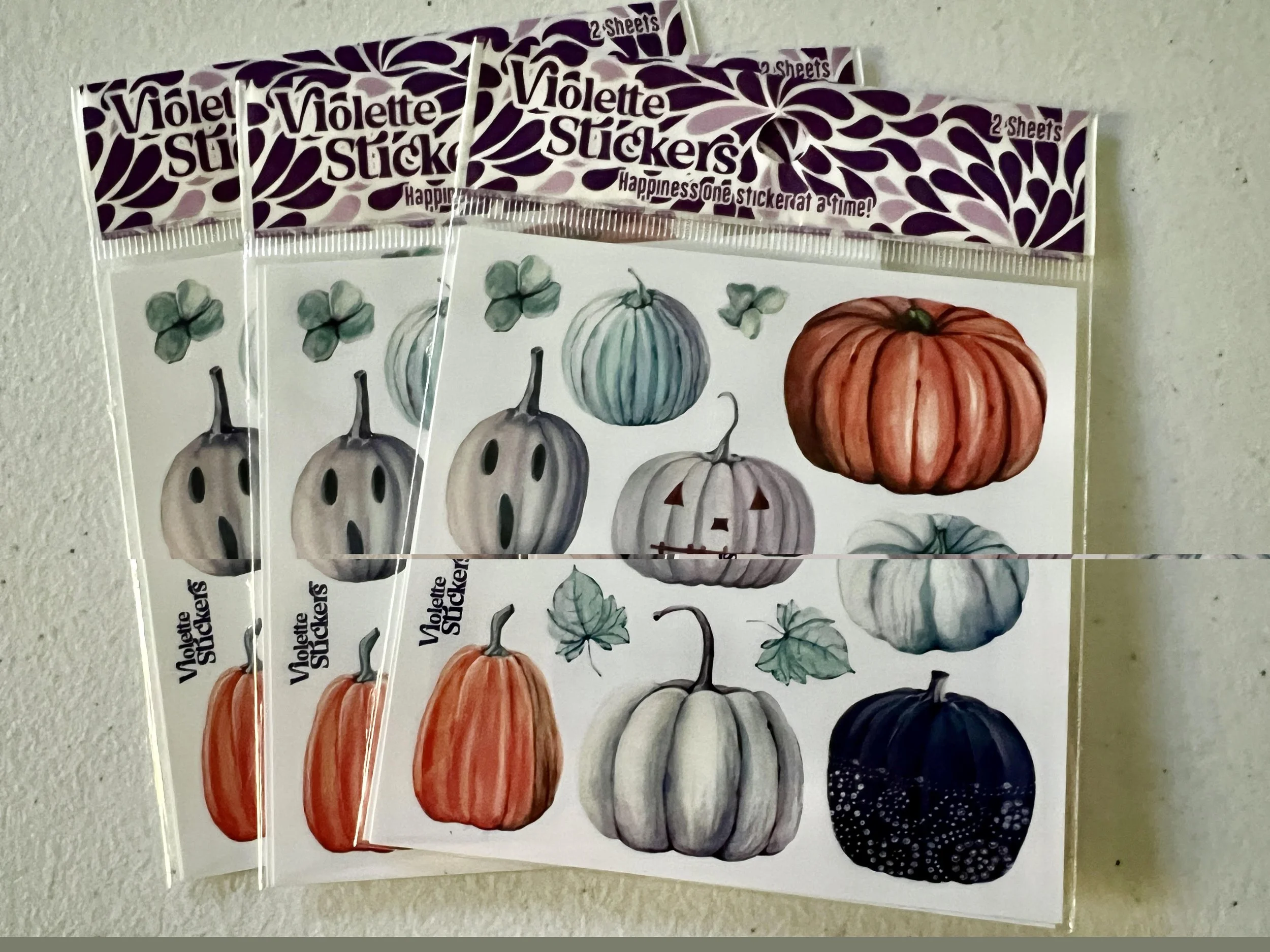Violette Stickers - Ghost Pumpkins