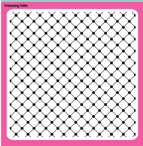 Pink & Main - Quilted 6 x 6 Embossing Folder