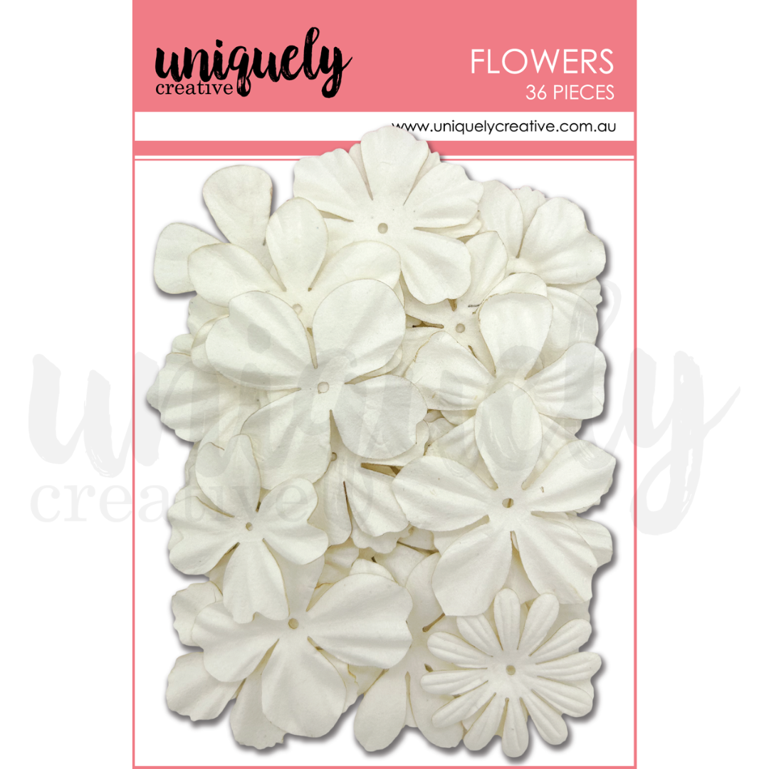 Uniquely Creative-White Layering Flowers