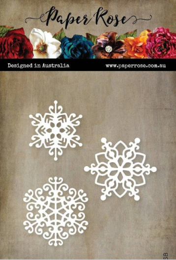 Paper Rose Studio - Snowflake Trio Metal Die Set
