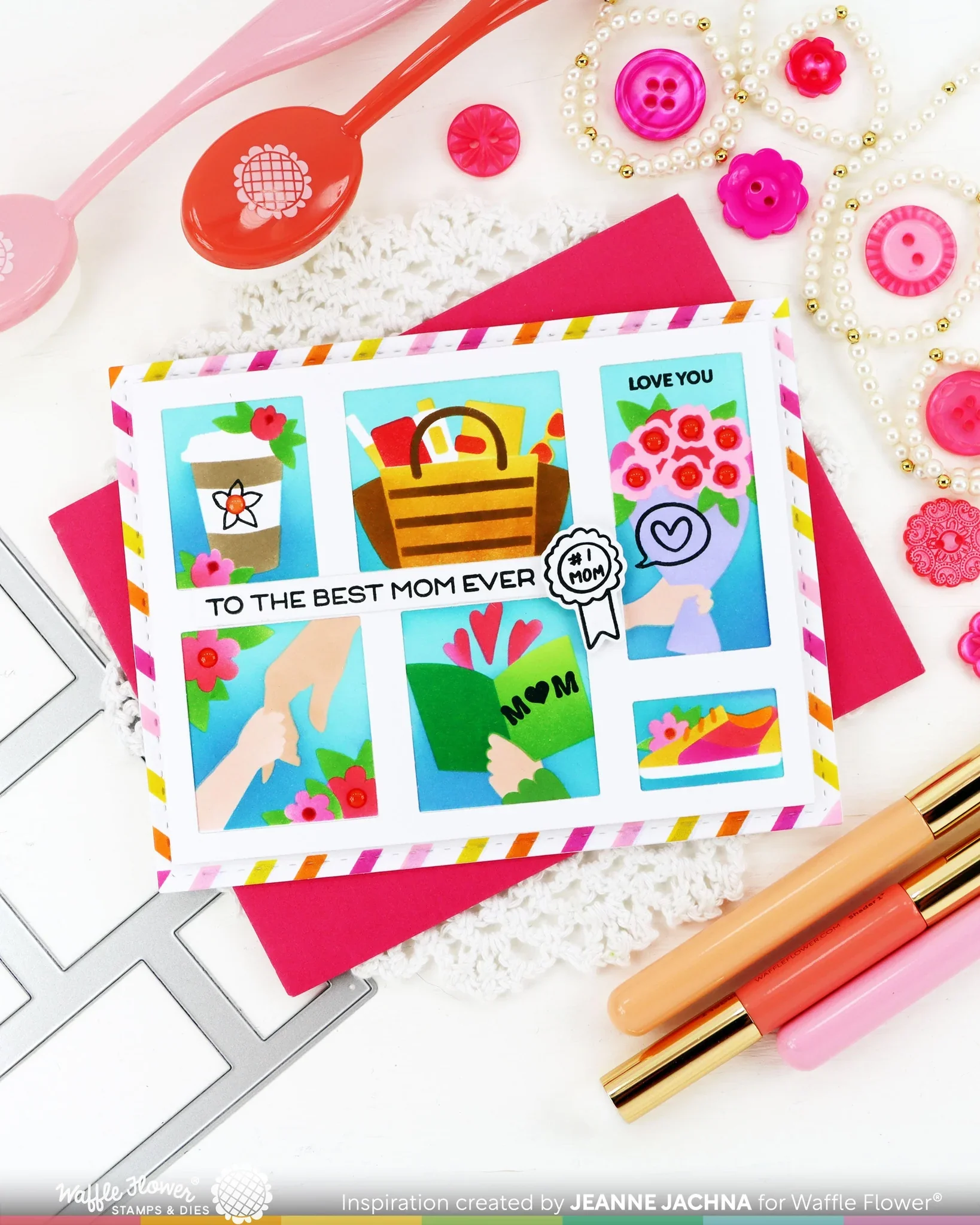 waffle-flower-crafts-postage-collage-mom-dad-details-stamp-set #2.webp