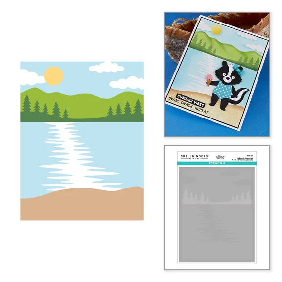 spellbinders-lakeside-memories-stencil #3.webp