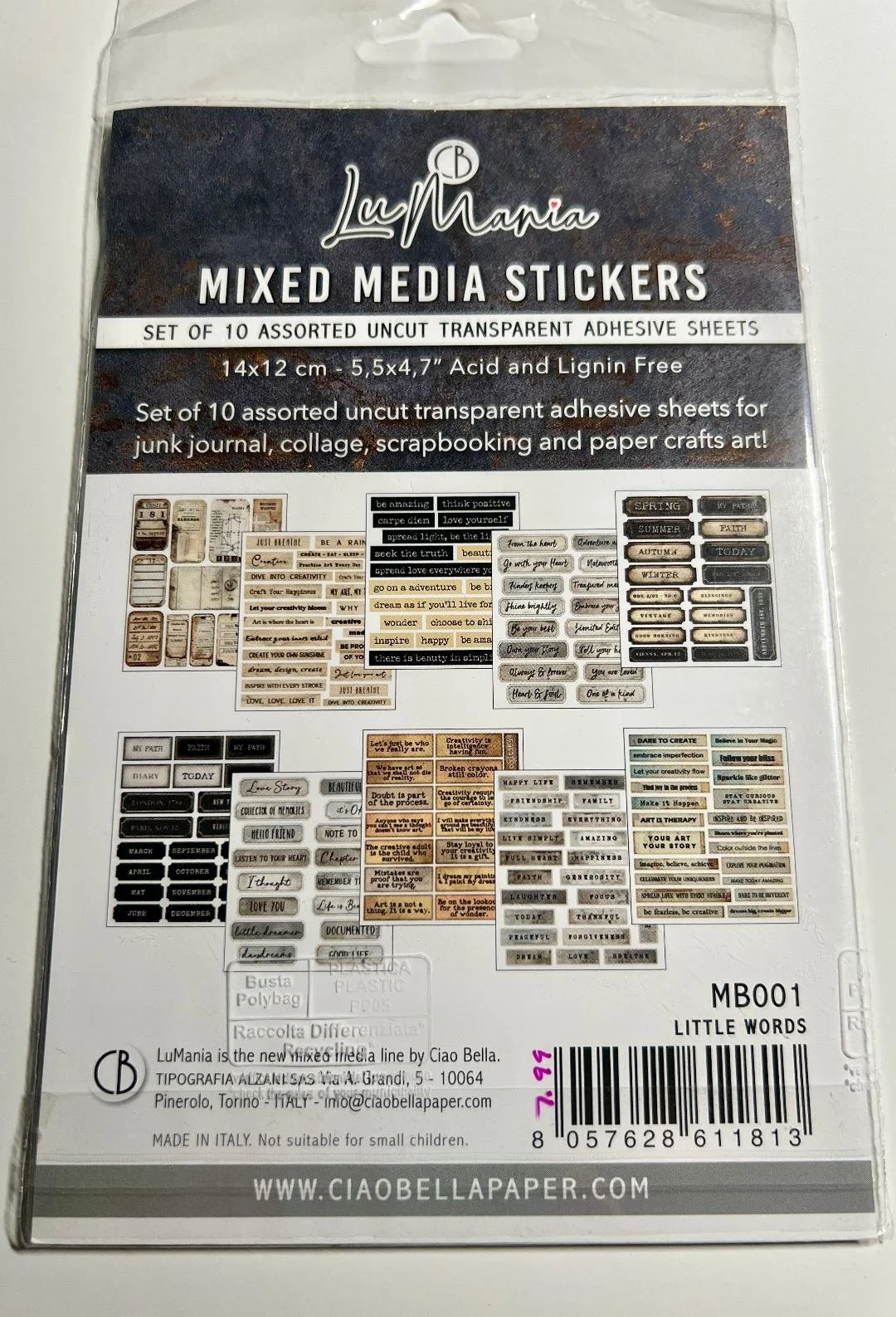 ciao-bella-mixed-media-stickers-little-words #2.jpg