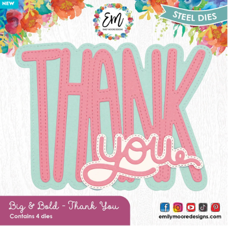 Emily Moore Designs - Big & Bold - Thank You