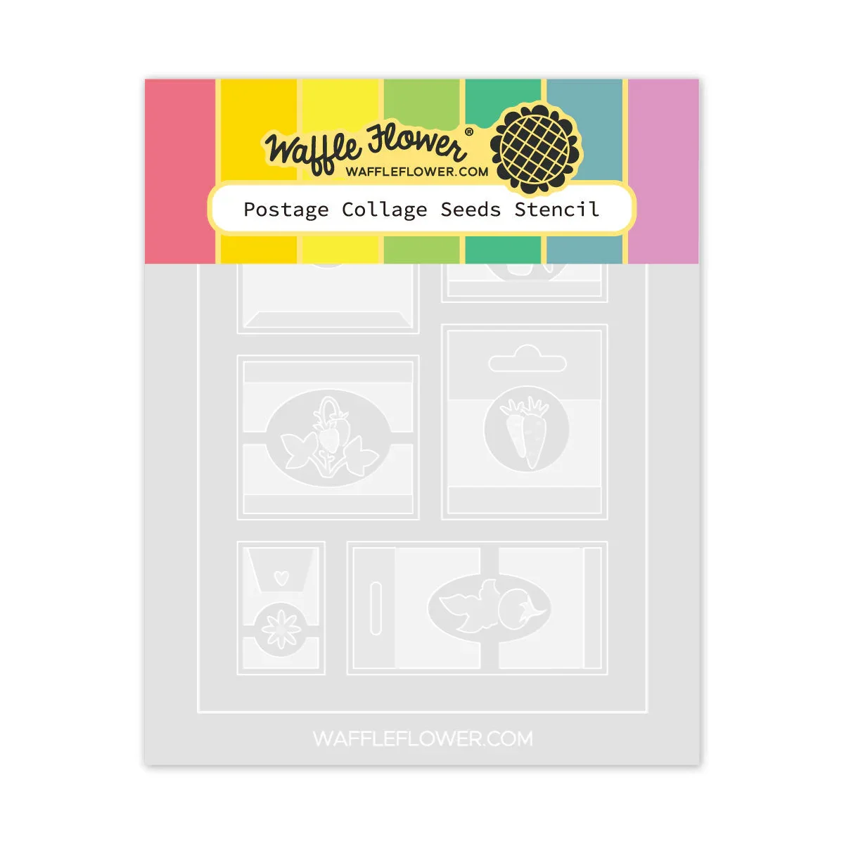 waffle-flower-crafts-postage-collage-seeds-detail-die-and-stencil-set #4.webp