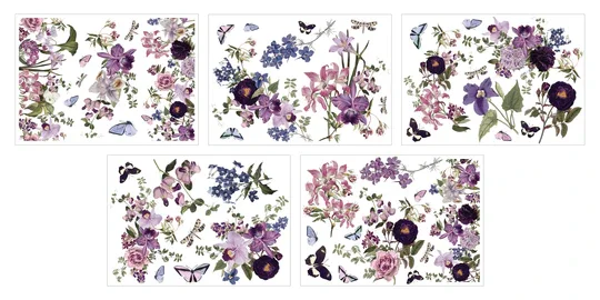 ldrs-aquaink-transfer-sheets-royal-bouquets #2.webp