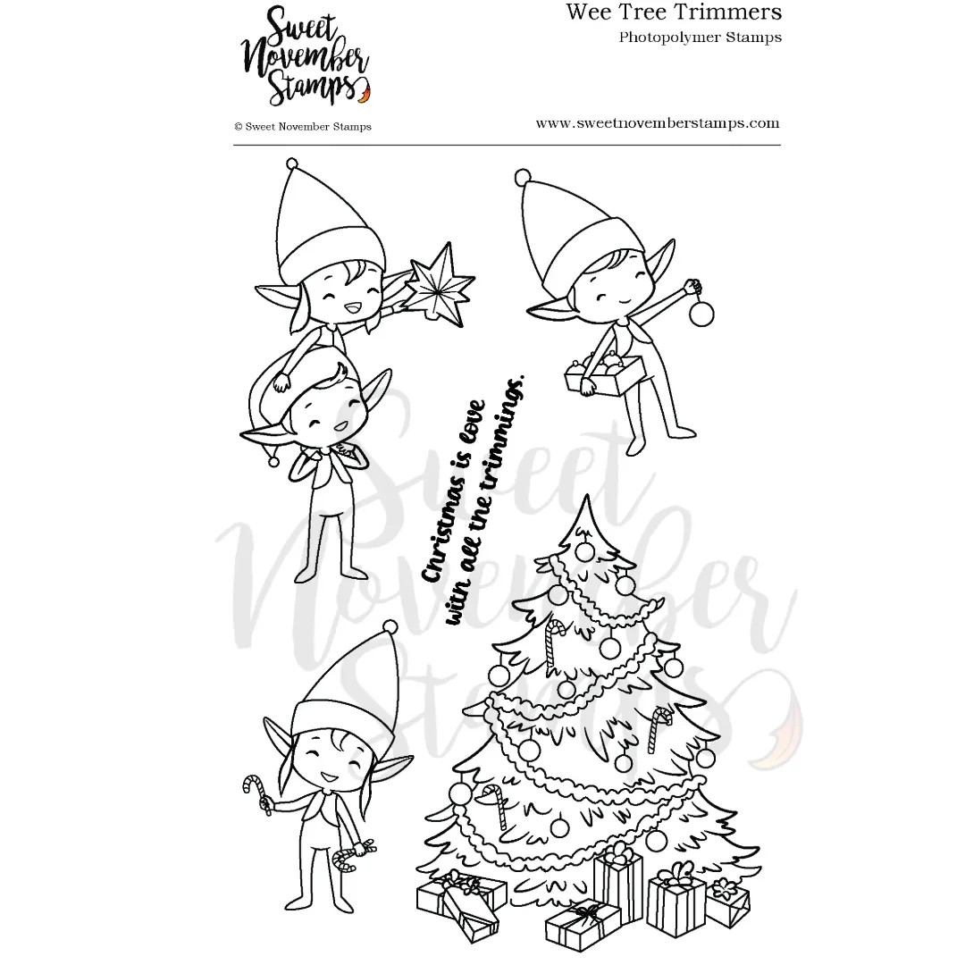 Sweet November Stamps-Wee Tree Trimmers
