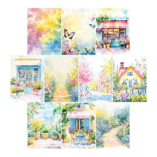 Simply Stated Design - Pastel Spring  A2 Cards Base