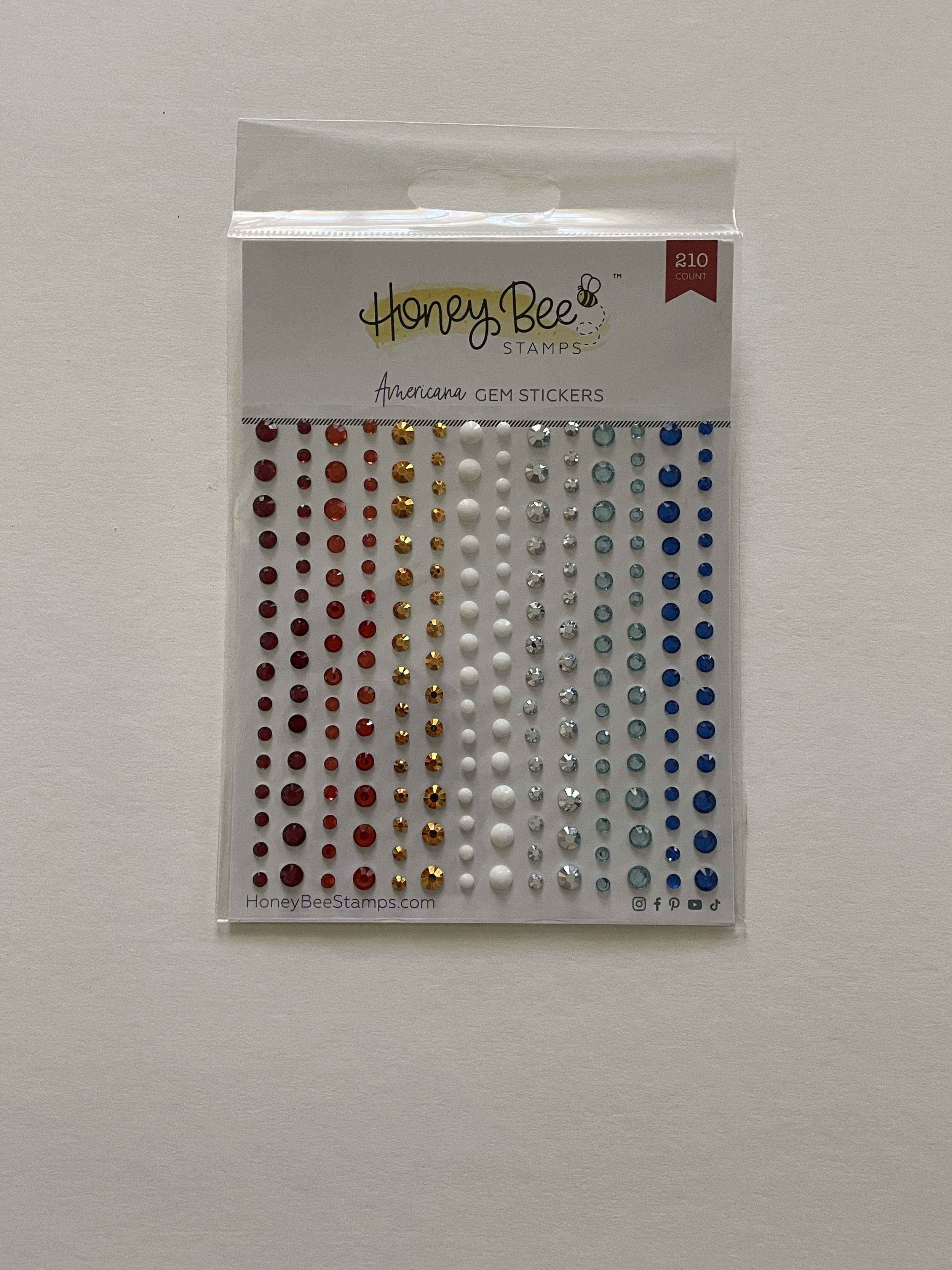 Honey Bee Stamps Americana Gem Stickers