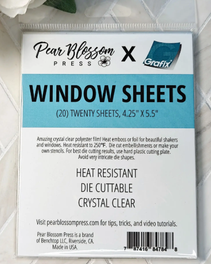 Pear Blossom Press - Window Sheets