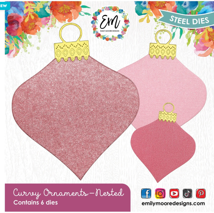 Emily Moore Designs - Curvy Ornament Nested Die Set