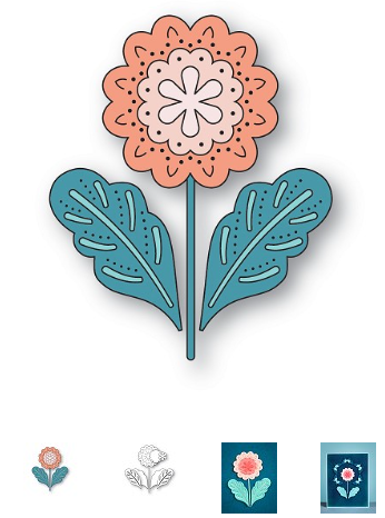Poppystamps - Nordic Luminelle Flower Craft Die