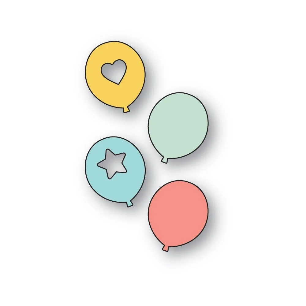 Poppystamps-Festive Balloons craft die